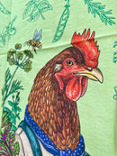 Chicken + Garden - Tea Towel