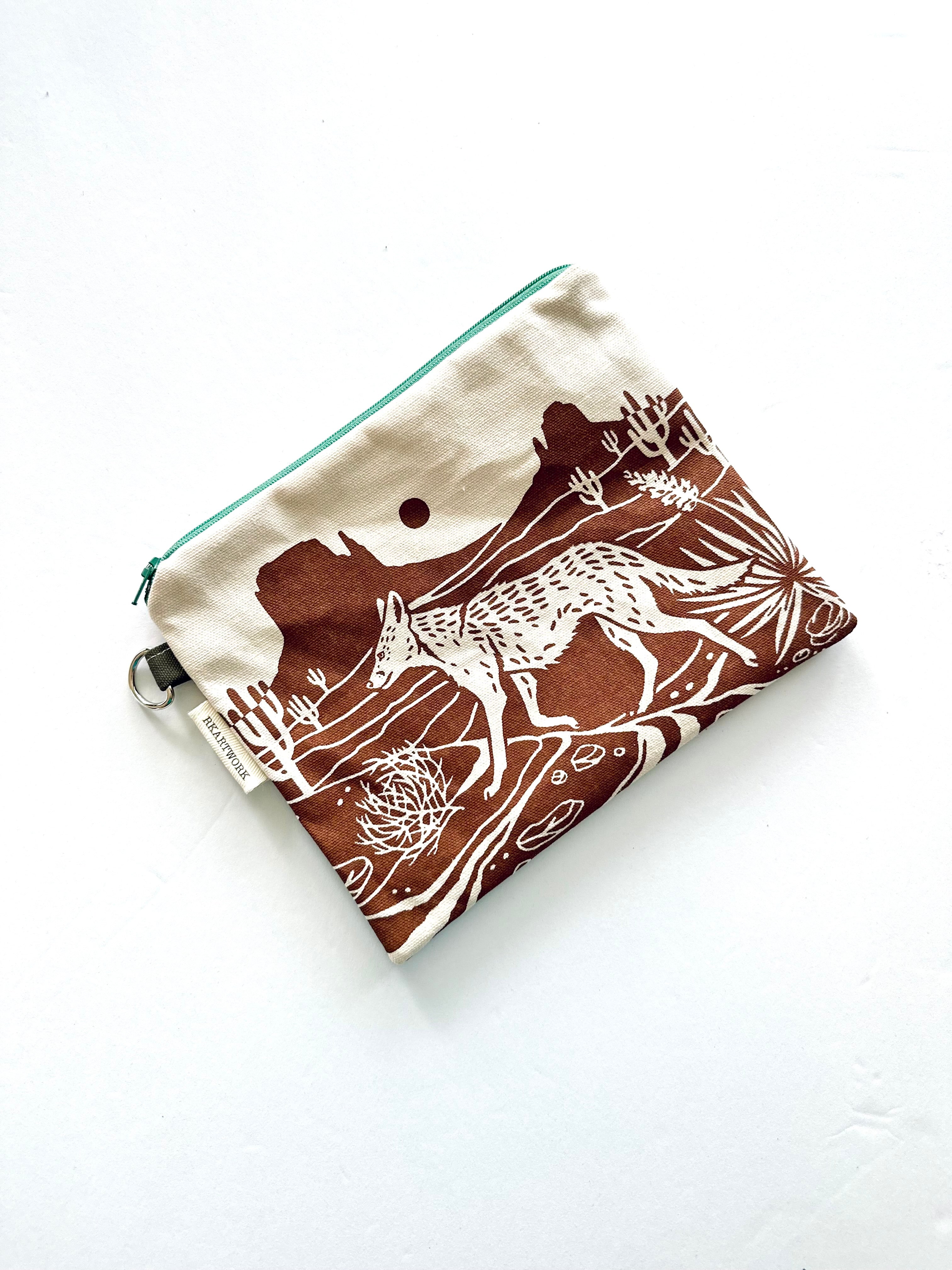 Coyote Zippered Bag