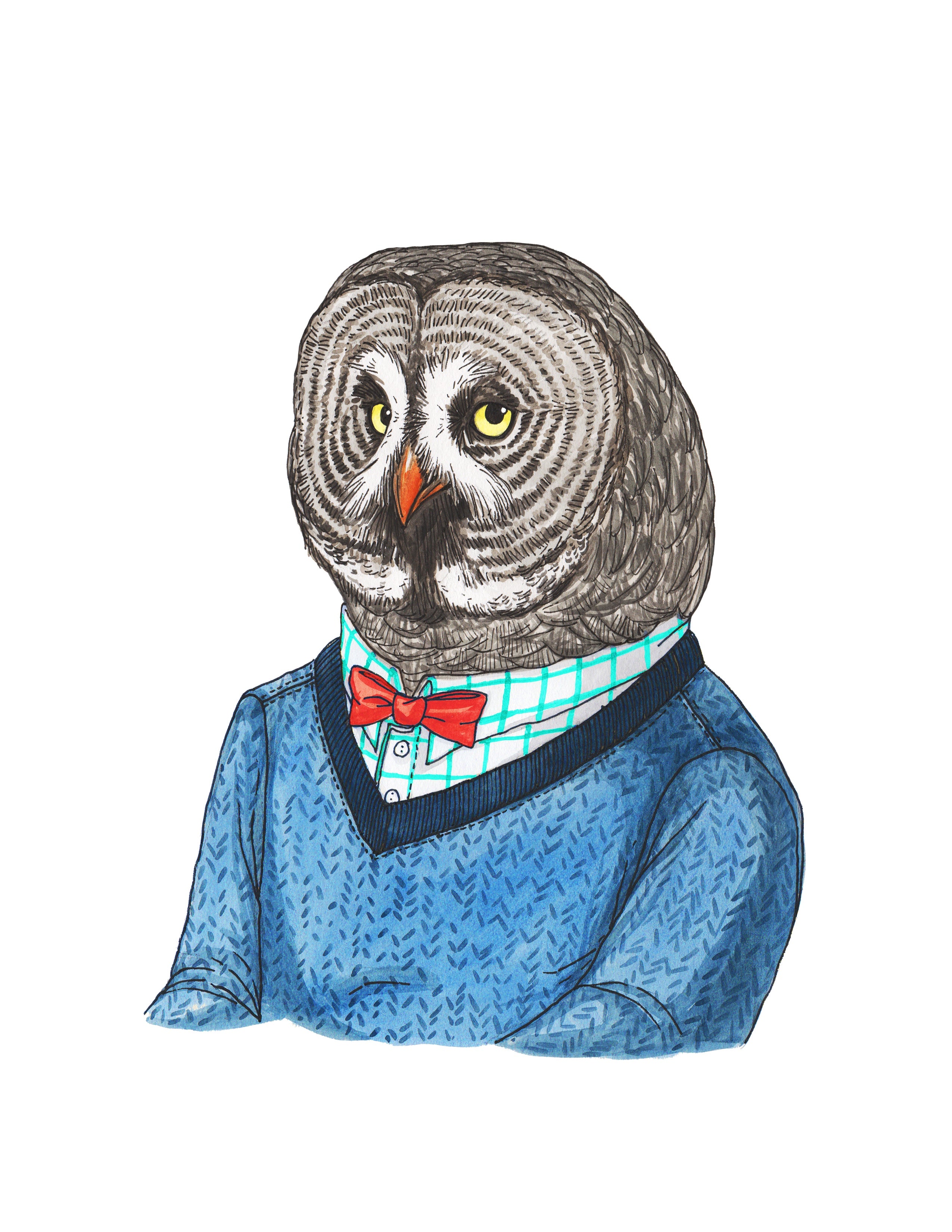 Great Grey Owl - Print