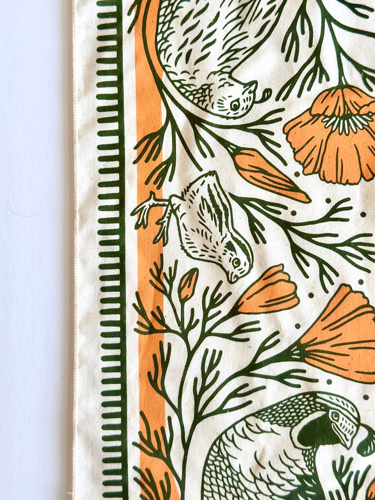 Quail + Poppies Bandana
