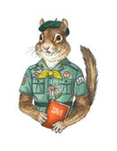 Chipmunk - Daisy Scout - Print