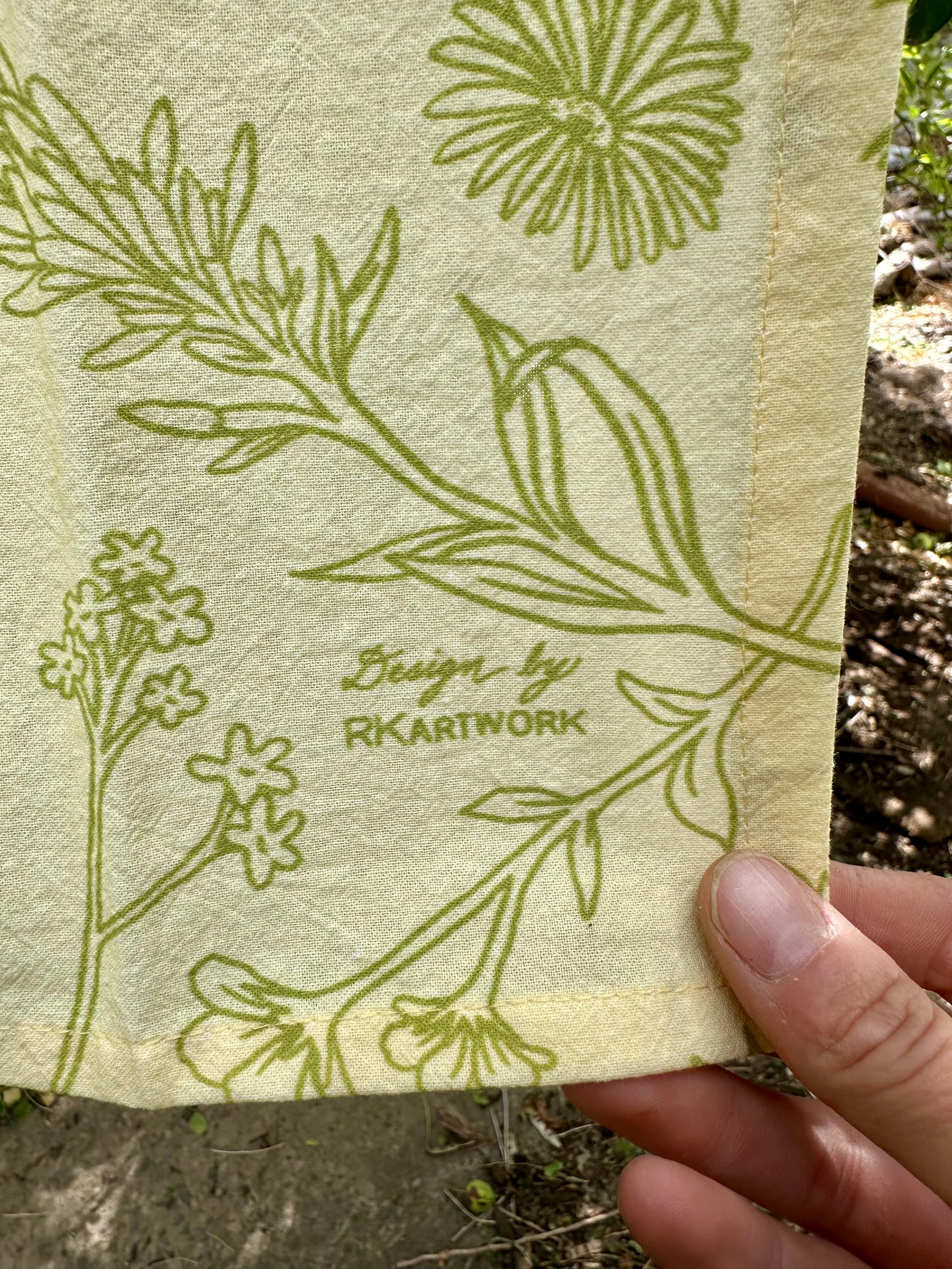 Pika + Wildflowers - Tea Towel