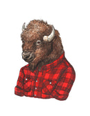 Bison - Buffalo Plaid - Print