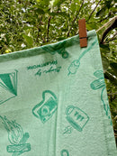 Moose - Hiking - Camping - Tea Towel