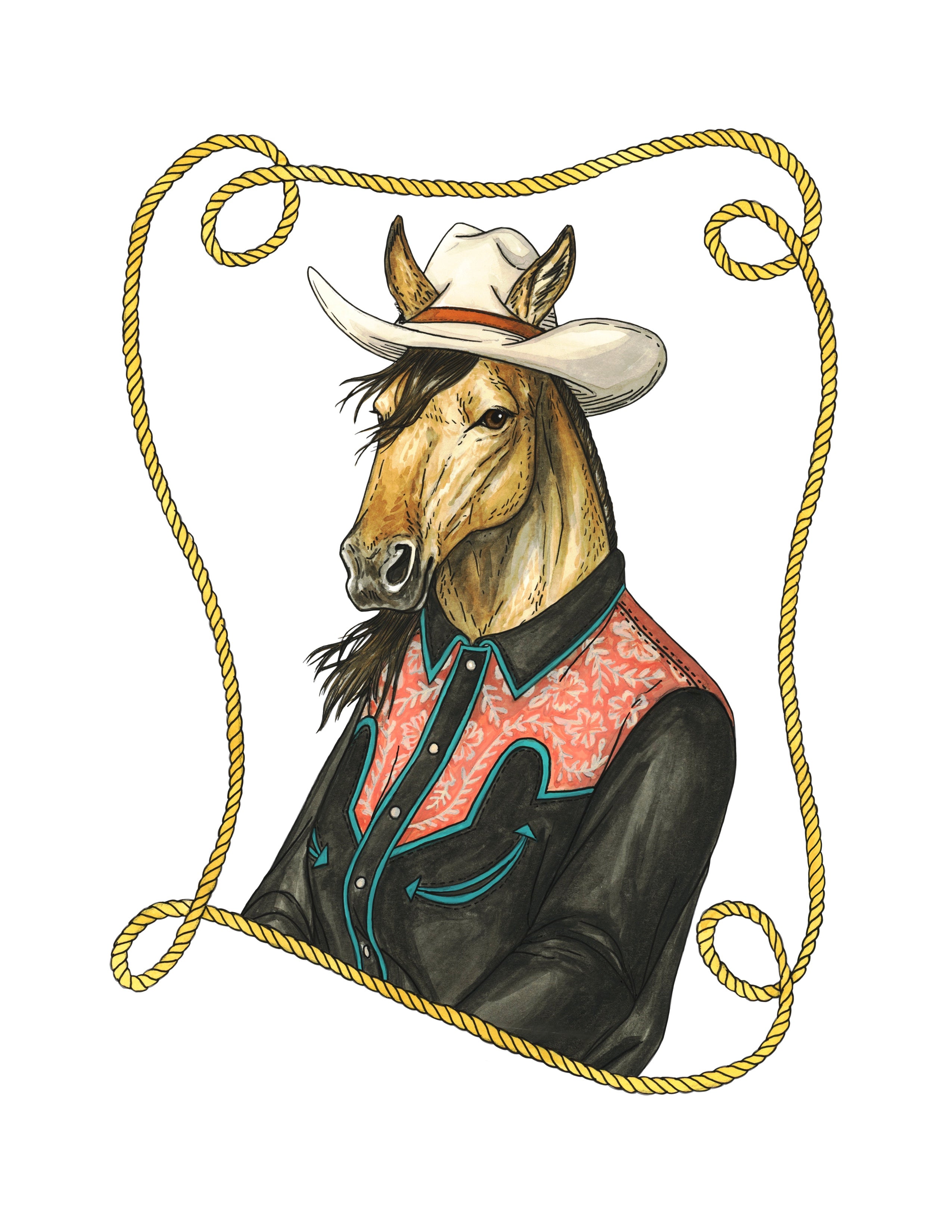 Horse - Howdy - Print