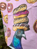 Pigeon + Donuts - Snack Attack - Tea Towel