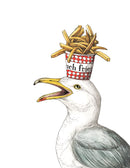 Gull + Fries - Snack Attack - Print