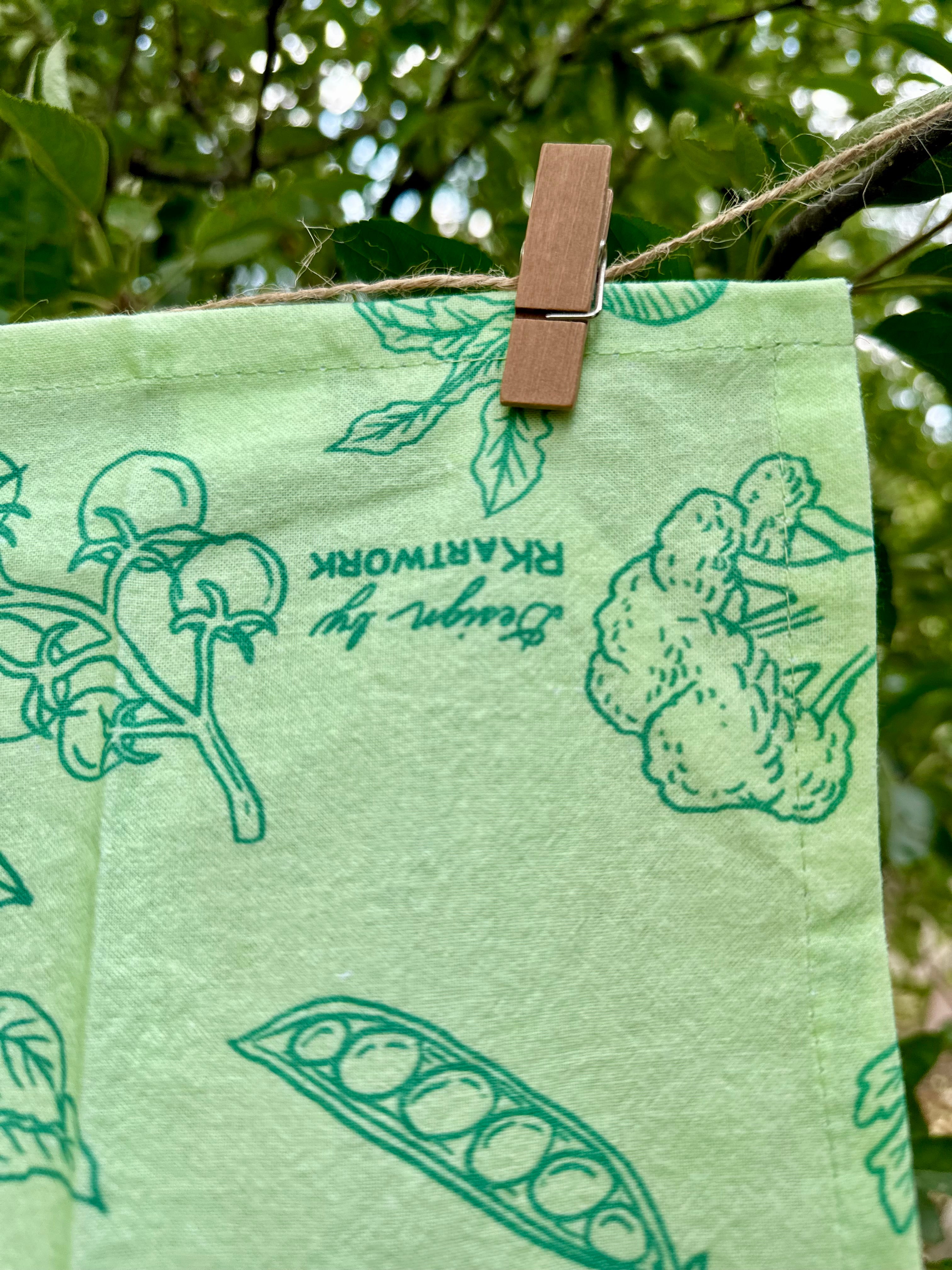 Chicken + Garden - Tea Towel
