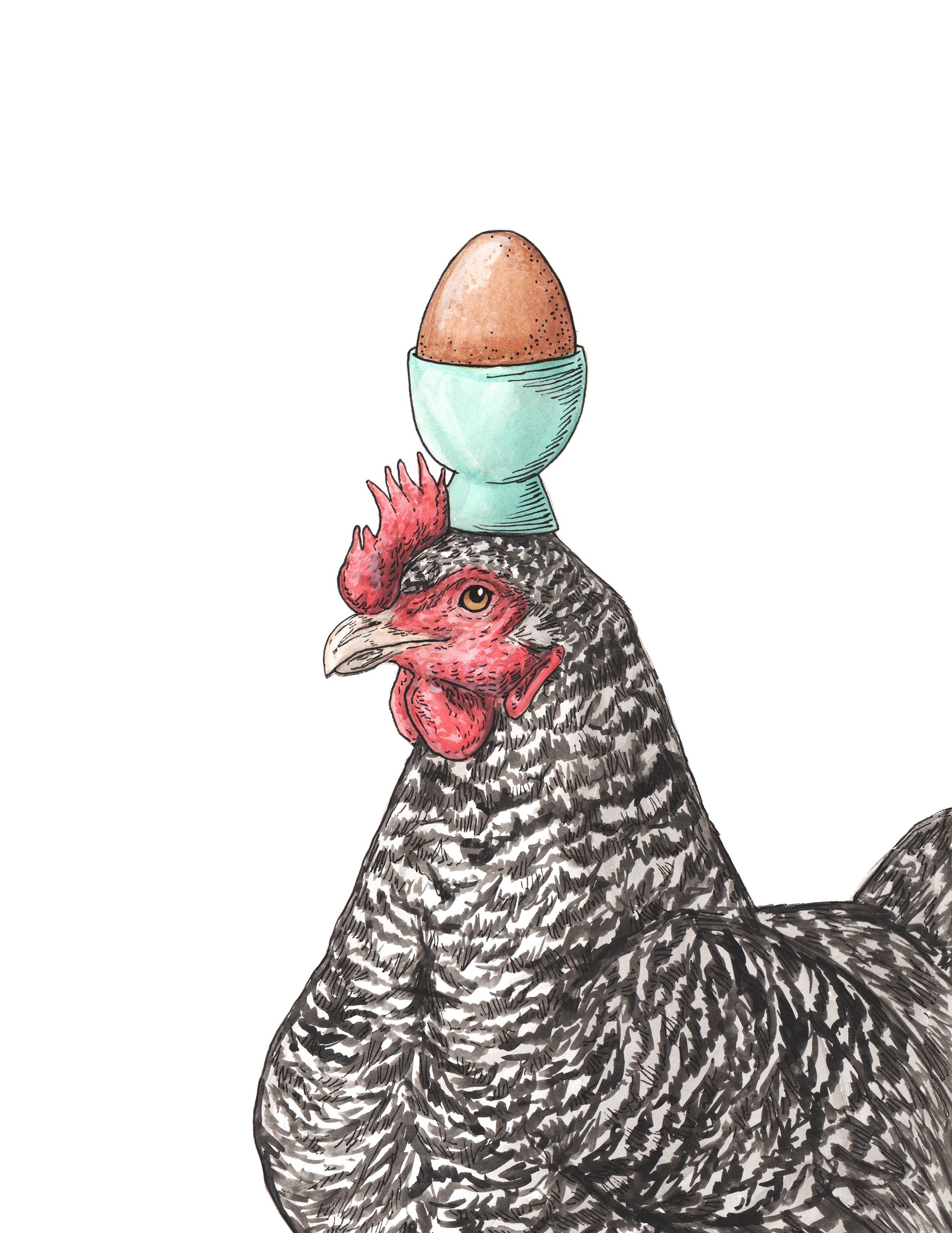 Hen + Egg - Print