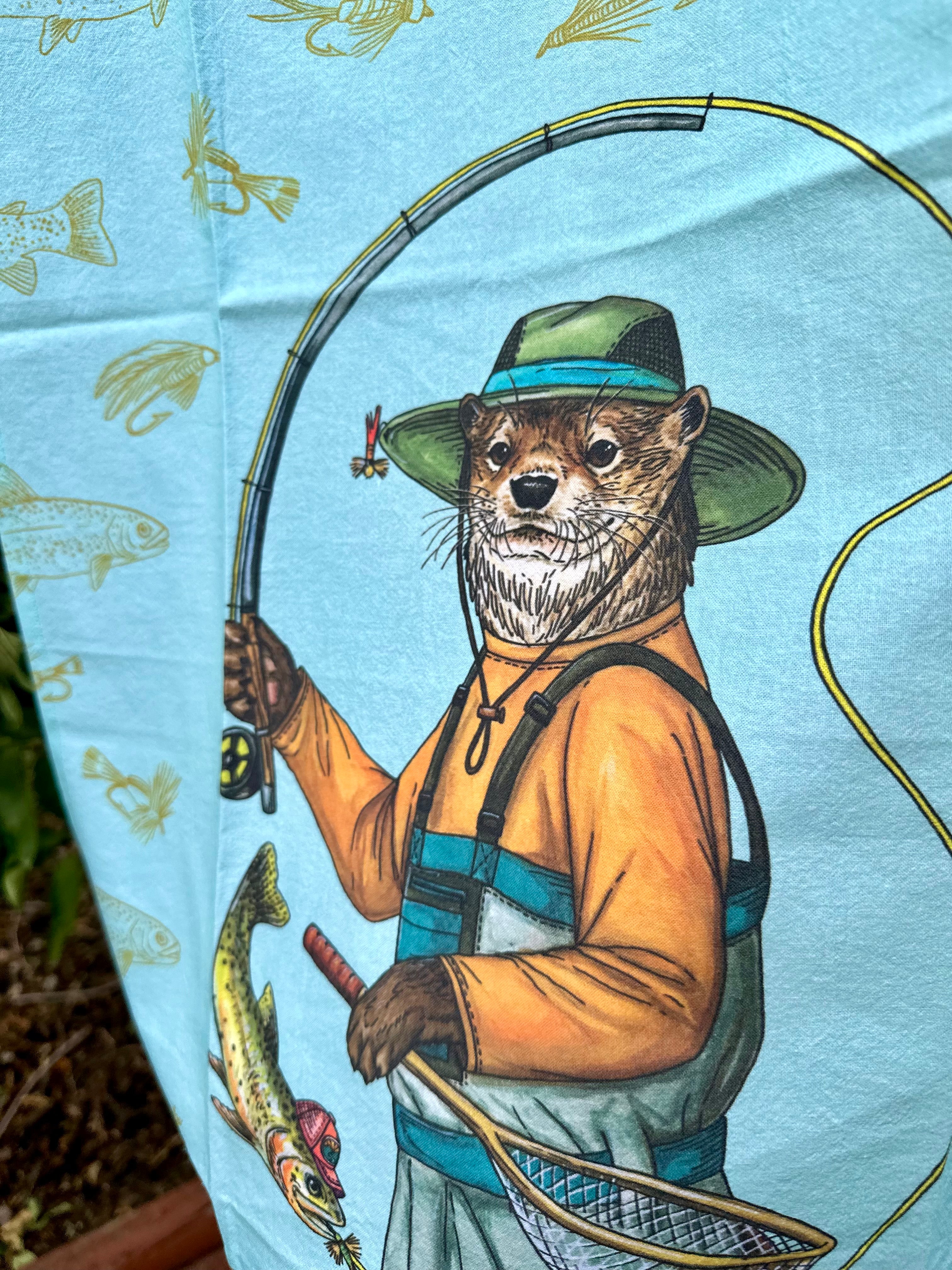 River Otter - Fly Fishing - Tea Towel