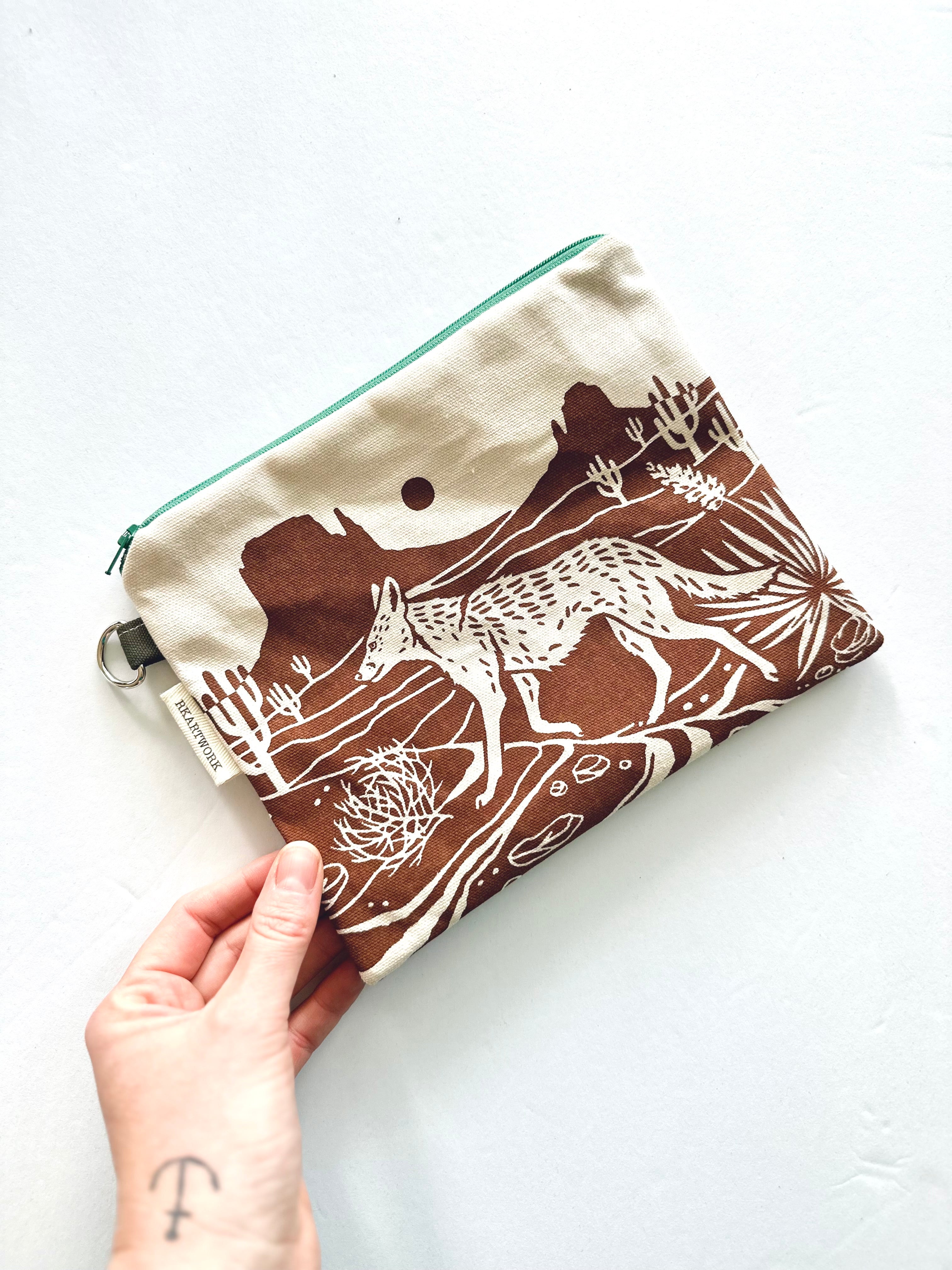 Coyote Zippered Bag