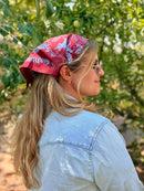 Camp Critters Bandana - Burgundy + Blue