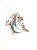 Shark + Fish - Vinyl Sticker