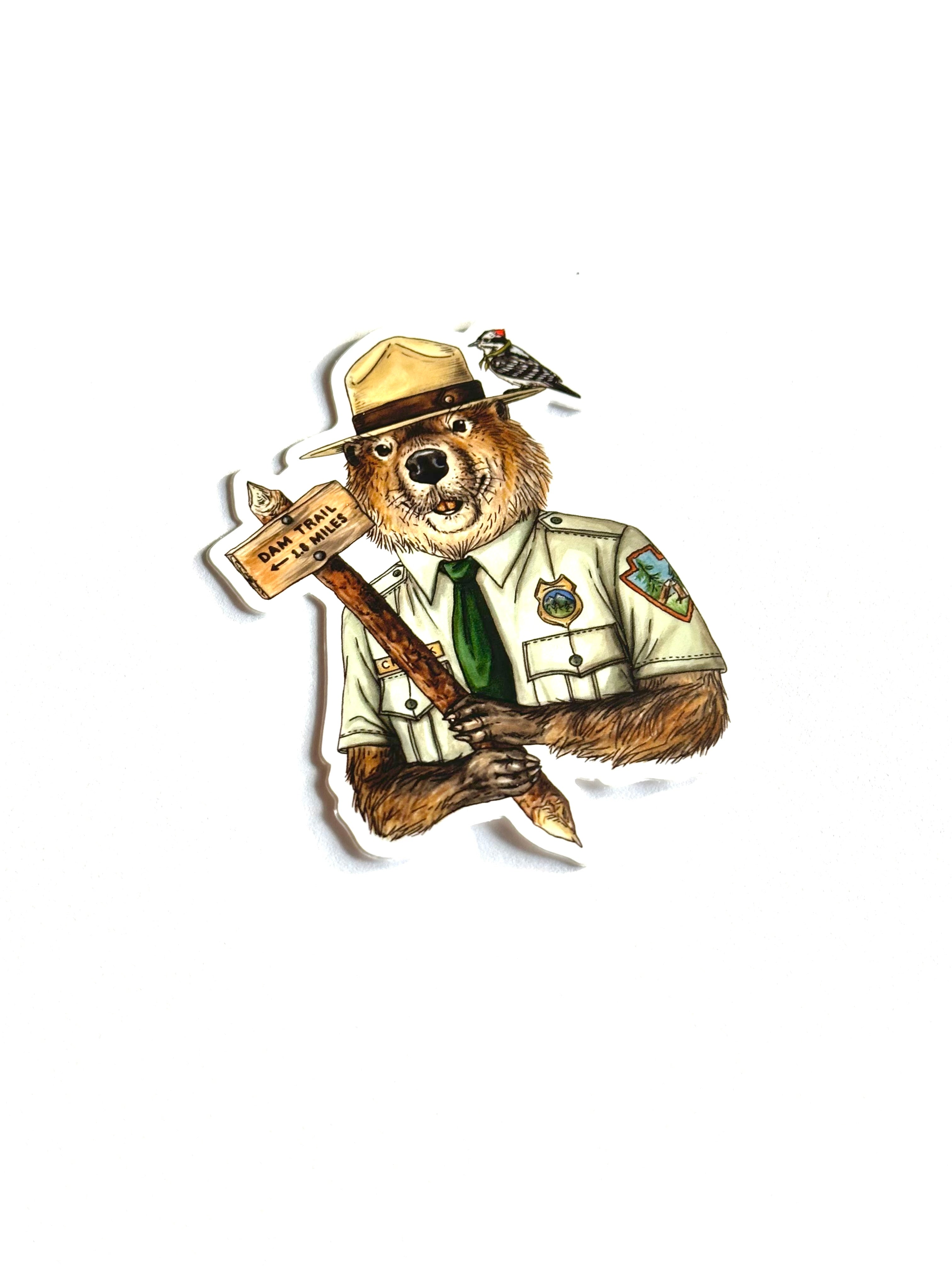 Ranger Chuck Beaver - Vinyl Sticker