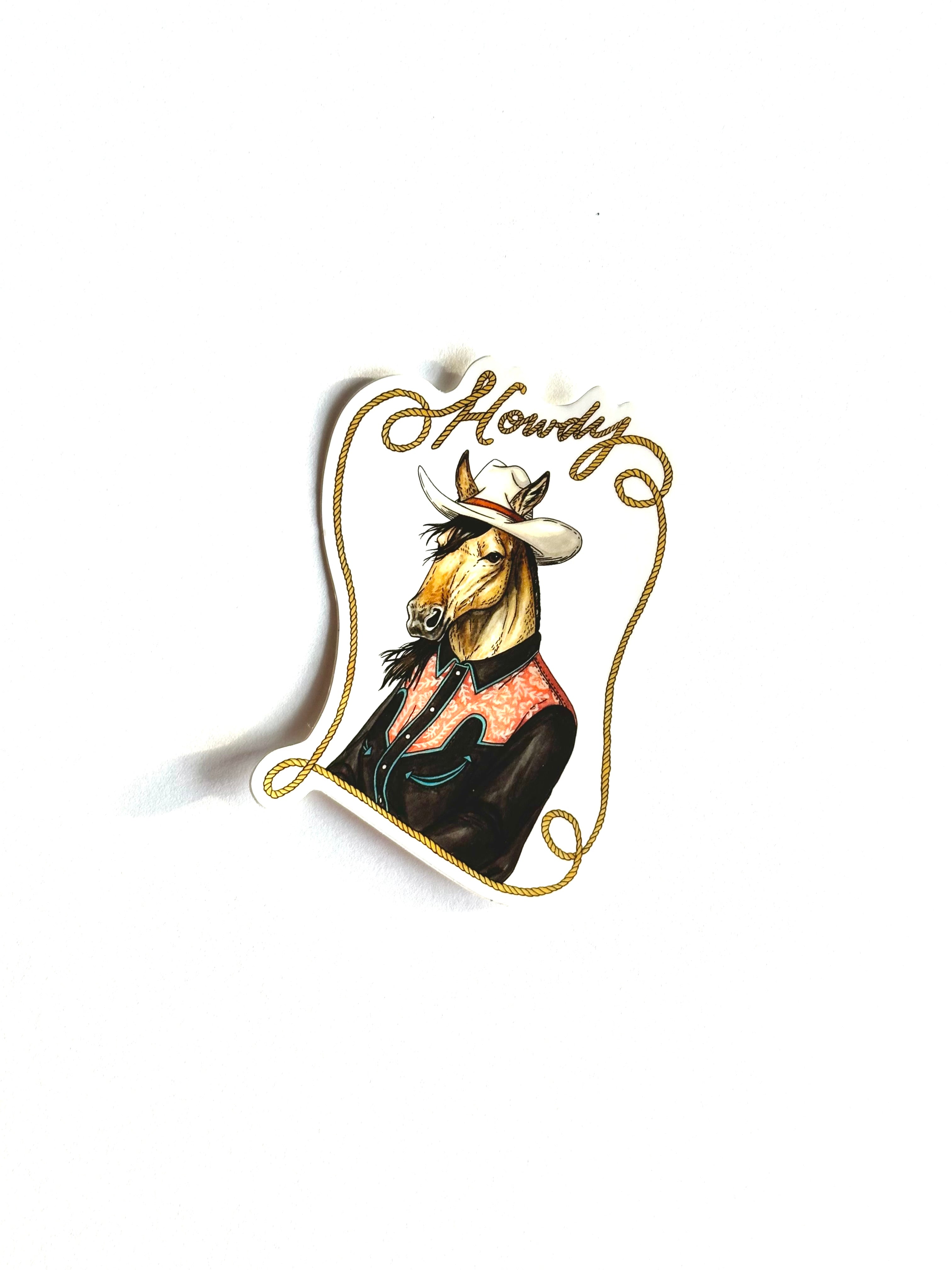 Howdy Horse - Vinyl Sticker