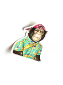 Chimp + Banana - Vinyl Sticker