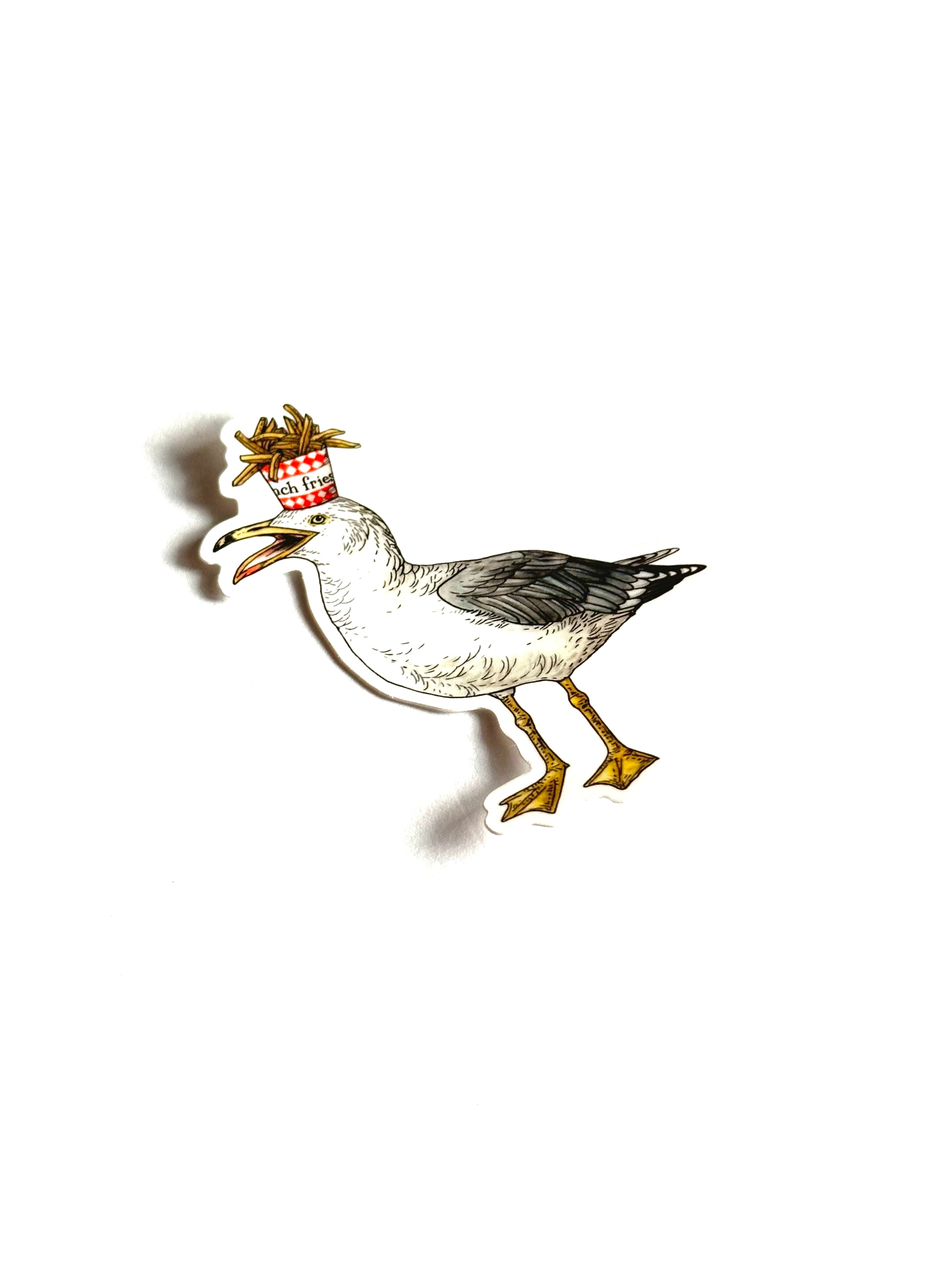 Gull + Fries - Vinyl Sticker