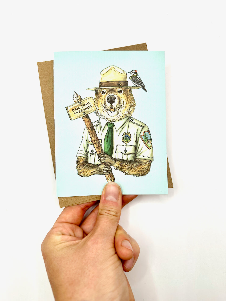 Ranger Chuck - Beaver - Note Card