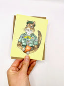 Chipmunk Daisy Scout - Note Card