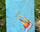Pelican + Fish Crackers - Snack Attack - Tea Towel