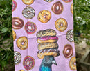 Pigeon + Donuts - Snack Attack - Tea Towel